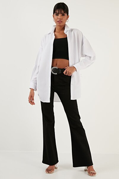 Lela Cămașă detaliată din bumbac cu croială confortabilă 6234779