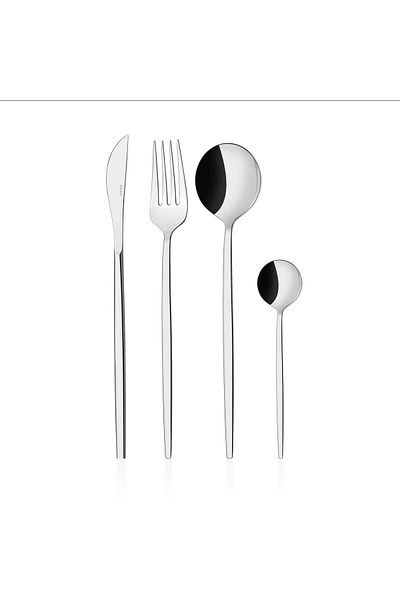 on-on Aris 16 Piece Cutlery Set - 18/10 Spoons