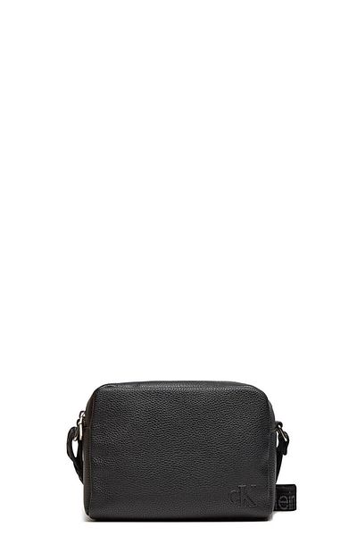 Calvin Klein Geantă neagră de umăr - curea, compartiment, utilizare zilnică, logo pentru femei, marca K60K 612283 -BEH
