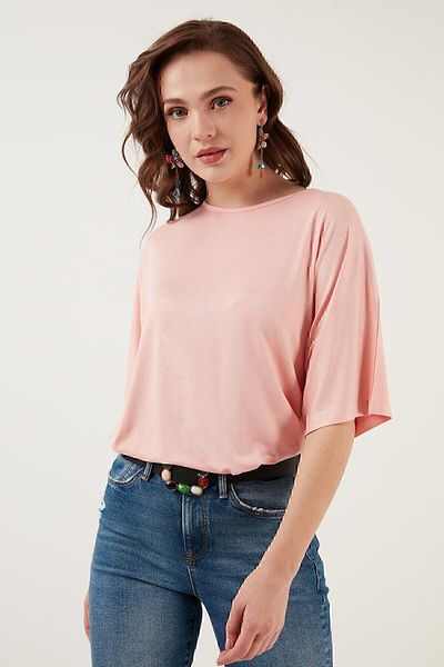 Lela Crew Neck Oversize Blouse Blouse 5864528