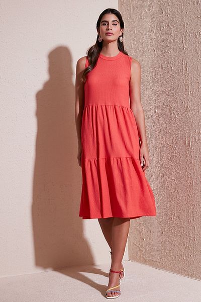 Lela Regular Fit Sleeveless Midi Dress DRESS5865658