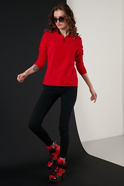 Lela Anti-pilling Slim Fit Soft Fleece - Μισό φερμουάρ που δεν κολλάει 590700