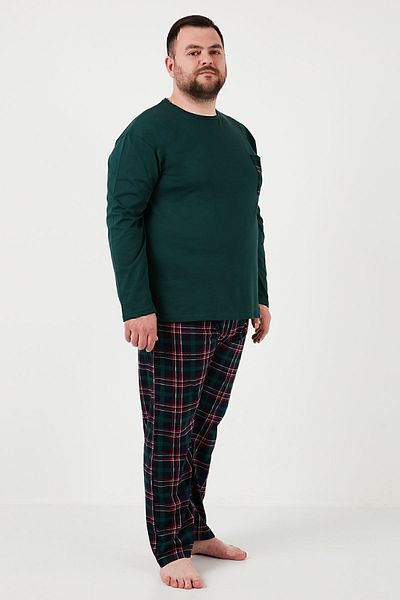 Buratti Cotton Regular Fit Plus Size Σετ Πιτζάμες Ανδρικές Πιτζάμες 6572001B