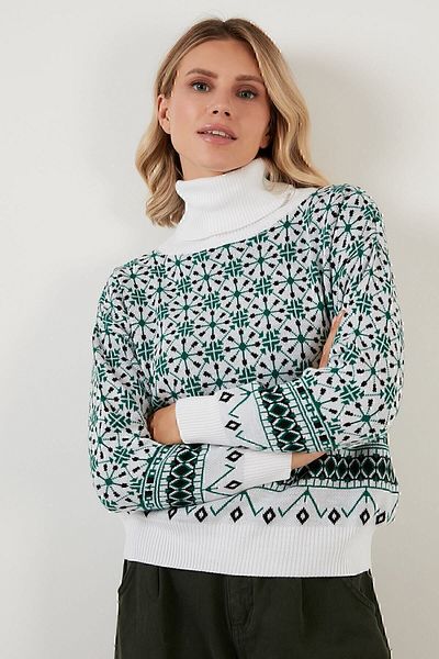 Lela Pulover din tricotaje cu model acrilic moale Pulover pentru femei 6321027