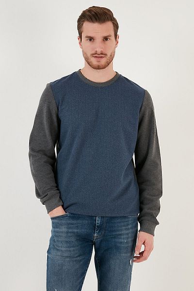 Buratti Βαμβακερή κανονική εφαρμογή Crew Neck Sweat Ανδρική φούτερ 5905041