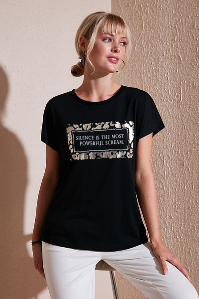 Lela Crew Neck Printed T-Shirt - Regular Fit6671007