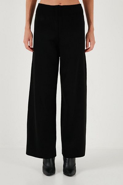 Lela Wide Leg Acrylic Knitwear Trousers - Pants 4616080 Y