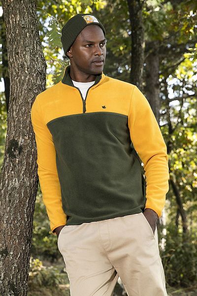 Buratti Regular Fit Zippered Stand Collar Winter Fleece Men's Fleece 5906016