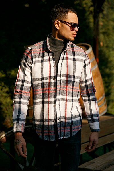 Buratti Βαμβακερό καρό Slim Fit Winter Shirt Ανδρικό πουκάμισο Cf23w114662