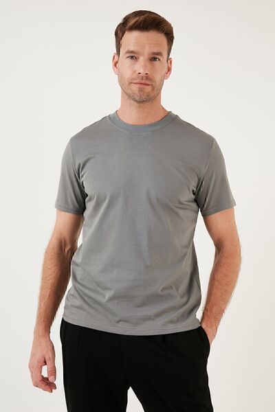 Buratti Cotton Regular Fit Crew Neck Basic T Shirt Men's T SHIRT 59020201