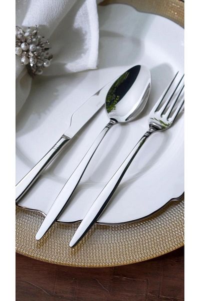 on-on Set of 6 18/10 Pera Food Forks
