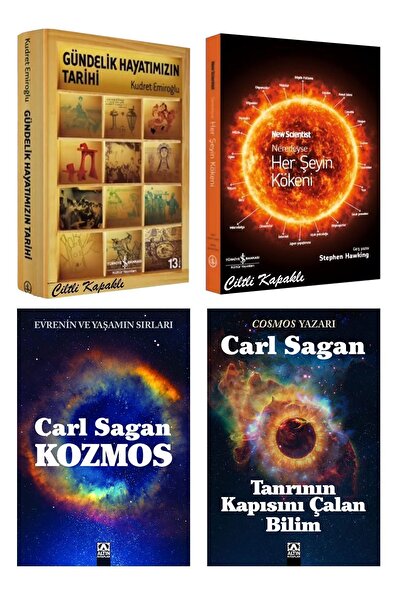 TÜRKİYE İŞ BANKASI KÜLTÜR YAYINLARI Neredeyse Her Şeyin Kökeni Gündelik Hayatımızın Tarihi Kozmos Tanrının Kapısını Çalan Bilim 4l