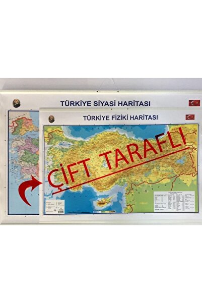 AND Türkiye Haritası Çift Taraflı Çıtalı 70x100 Cm