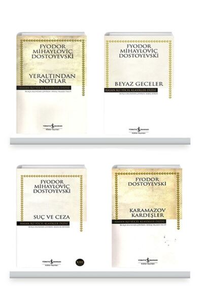 TÜRKİYE İŞ BANKASI KÜLTÜR YAYINLARI Suç Ve Ceza - Yeraltından Notlar - Beyaz Geceler - Karamozov Kardeşler