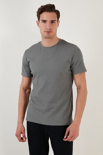 Buratti 100% памучна стандартна тениска с кръгло деколте Мъжка тениска 5902407
