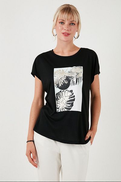 Lela Crew Neck Printed T-Shirt - Regular Fit6671004