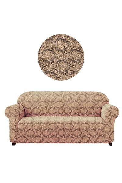 elgeyar Flexible Shawl Patterned Jacquard Sofa - 3-Seater Sofa and Sofa Bed Cover Without Skirt Inclus