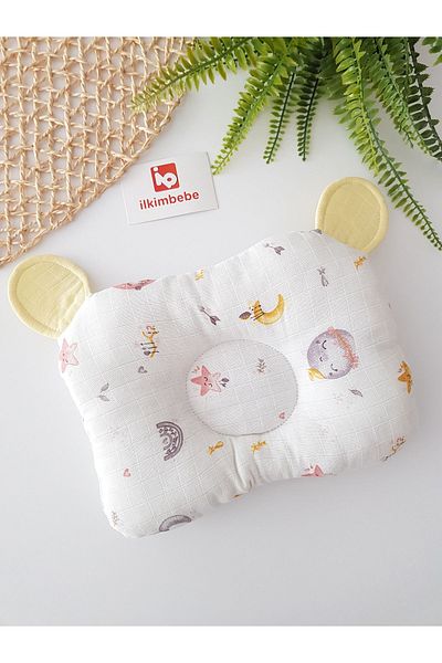 ilkimbebe Baby Head Pillow with Ears (28X21 cm)