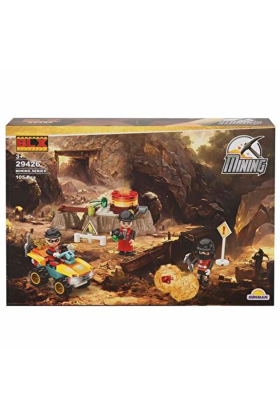 BLX Mining 105 Piece Gold Mine and Gold Exploration Play Set