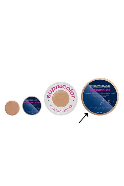 Kryolan Supracolor® كريم أساس حجم كبير 55 مل عاجي
