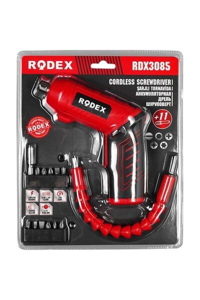 Rodex 3085 C.screwdrıver 6,35mm 210rpm 2,5 Nm 3,6v 1,5ah Lı-ıon Blı