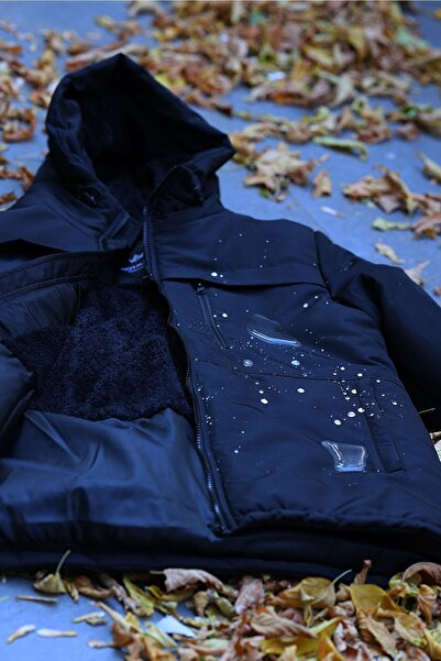 D1fference Чоловічі антрацитові зимові товсті підкладки водонепроникні і вітрозахисні з капюшоном зимові спортивні пальто пальто парка