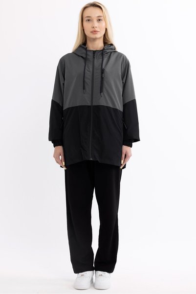Goccix Women's Hooded Water and Windproof Pocketed Inside Raincoats, a Lined U Ultra Lightweight m Transitional Raincoat