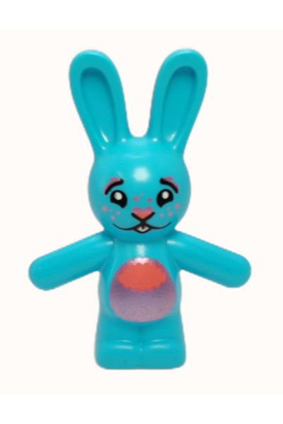 LEGO Blue Rabbit Animal Mini Figure Accessory - Toy Bunny Rabbit