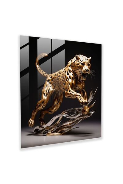 PaintedAnarchy Wildlife Glass Wall Art, Cheetah, Wildlife, Wall Decoration, M...