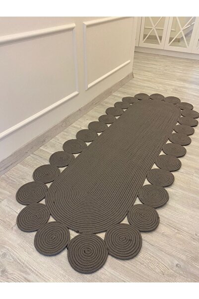 Halımax Milda Jüt Hasırlı Örgü Kilim 77 Gri Halı