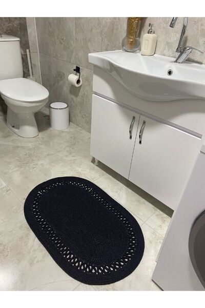 Halımax Milda Jüt Tekli Banyo Paspası Çift Taraflı Kaymaz Yıkanabilir Banyo Paspas Takımı