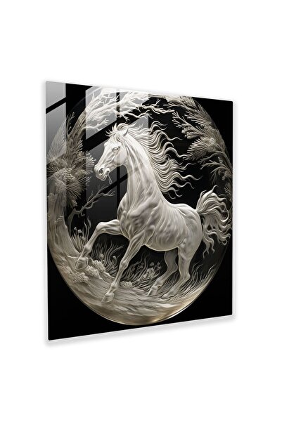 PaintedAnarchy Engraved Glass Painting - Complex Unicorn - Unicorn, Wall Deco...