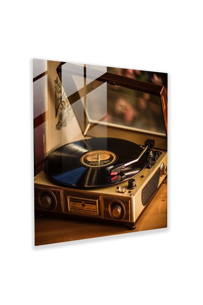 PaintedAnarchy Retro vinil kayıt Cam Tablo, retro, ev dekorasyonu, vintage pl...