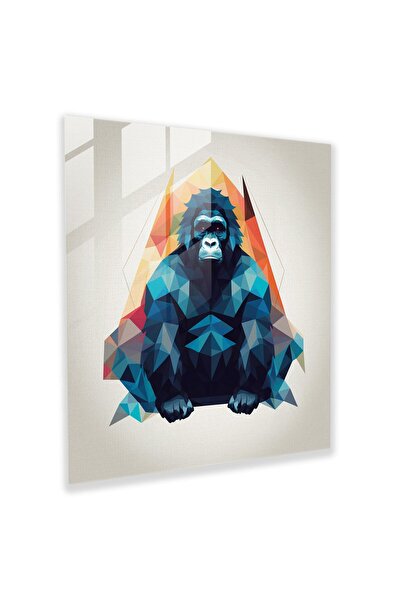 PaintedAnarchy Gorilla Wall Decoration - Gorilla, Gorilla, Glass Wall Art, Mo...