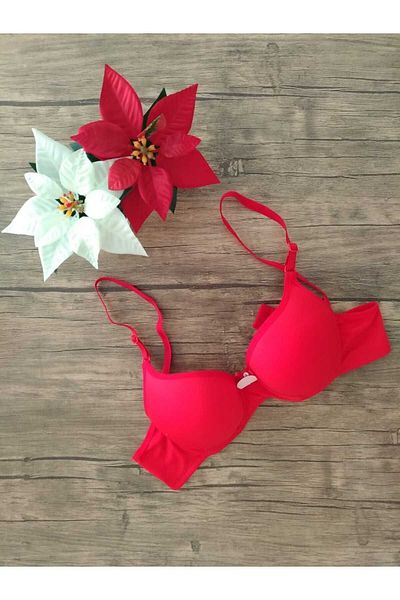 Cooqpoo Size 75-95 Women's Red Non-Padded Bra - Buy 3 Get 2