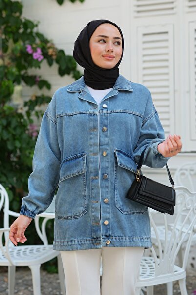 LOCCO Double Pocket Jeans Jacket Ice Blue