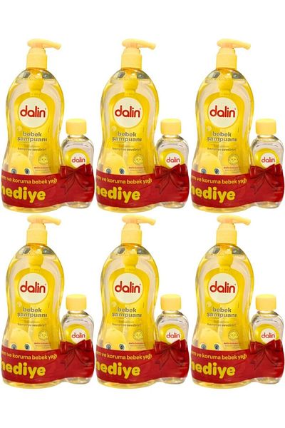 Dalin 700ml Classic Baby Shampoo with Pump + 100ml Baby Oil - Moisture Protection Set of 6
