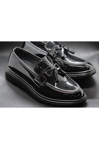 BAL ALTINÖKÇE AYAKKABICILIK Tassel Men's Shoes Suits Casual Patent Leather Suit