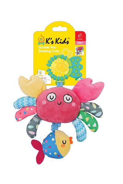 K’s Kids K's Kids Shaking Crab Crib Toy