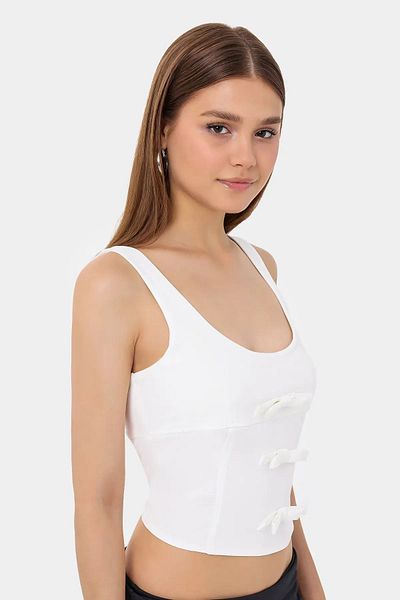Hiccup Αμάνικο μπλουζάκι Bodycon - Λεπτομέρεια με σχισμή