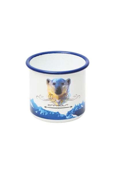 NURGAZ Campout Emaye Kupa Beyaz Ayı NG 194