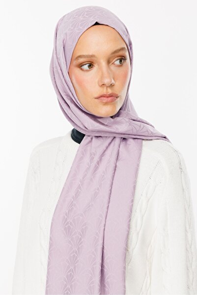 Mooncorn Σάλι ζακάρ με λιλά με μοτίβο Lotus