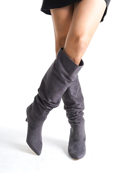 Shu Mhu Жіночі короткі черевики на тонких підборах з деталями у вигляді бахроми