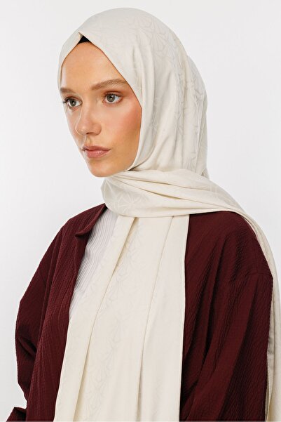 Mooncorn Μεταξένιο Σάλι Ζακάρ - Μοτίβο μαργαριταριών Lotus