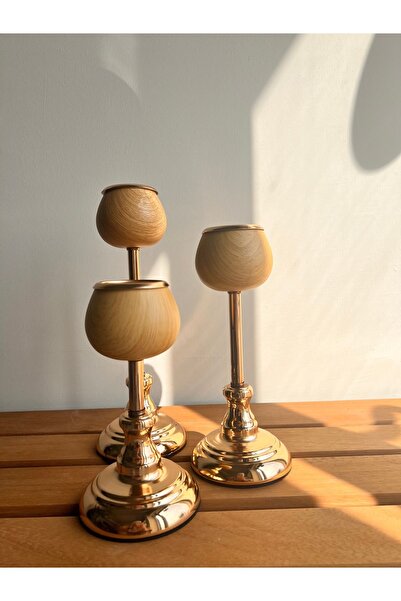 Larus 3lu şamdan set