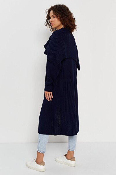 Hopoi Wide Collar Women's Midi Cardigan