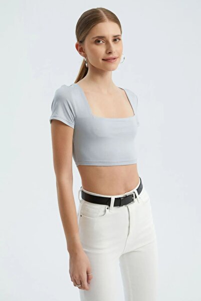 Hiccup Базовий квадратний комір Crop Top