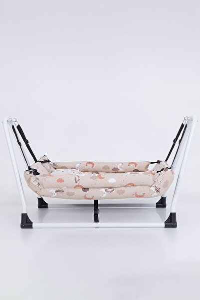 Cozibo Anne Yanı Hamak Lüks Pamuklu Kumaş Silinebilir Hamak