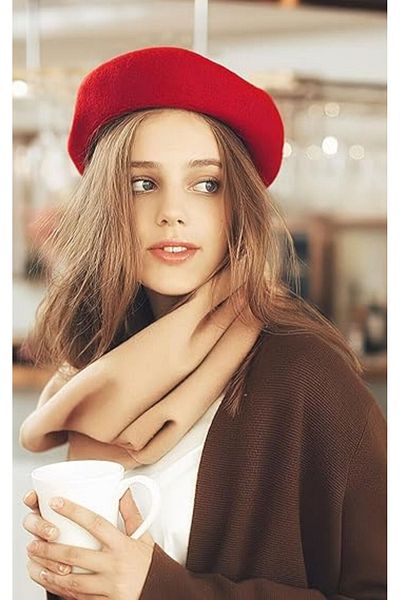 VOOP Red French Painter Felt Beret