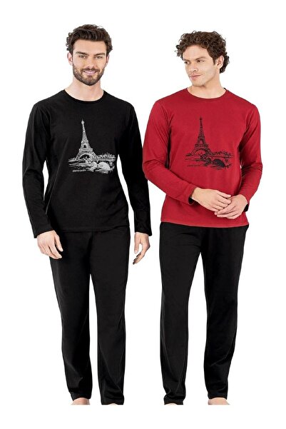 Pierre Cardin Σετ πιτζάμες PİERRE CARDİN 6064 Model Combed Cotton